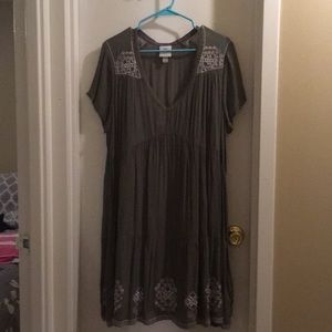 Knox rose olive peasant dress